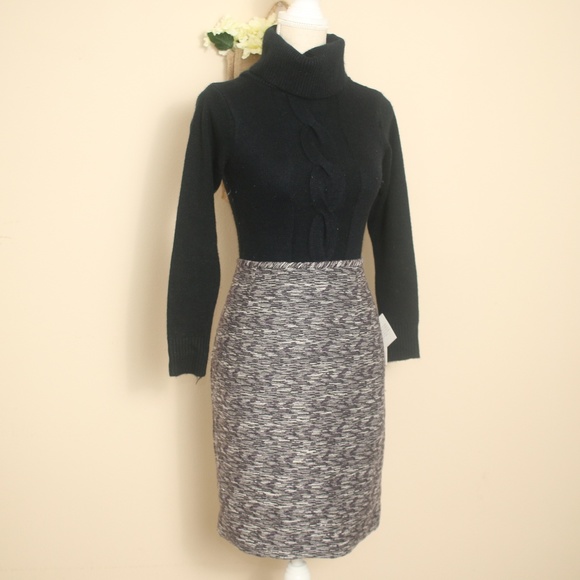 NEW CK Cotton Linen Blend Straight Skirt Sz 12 - Picture 6 of 8